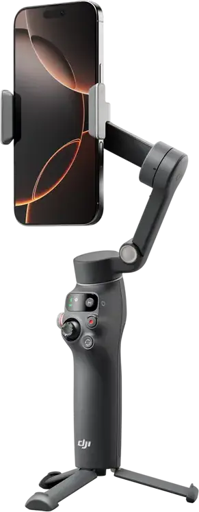Стабилизатор DJI Osmo Mobile 8 Standard Combo для смартфона с выдвижной ручкой и встроенным штативом, Bluetooth 5.3, черный, 115 см