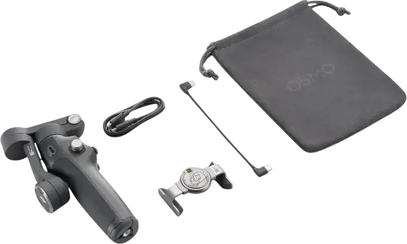 Стабилизатор DJI Osmo Mobile 8 Standard Combo для смартфона с выдвижной ручкой и встроенным штативом, Bluetooth 5.3, черный, 115 см