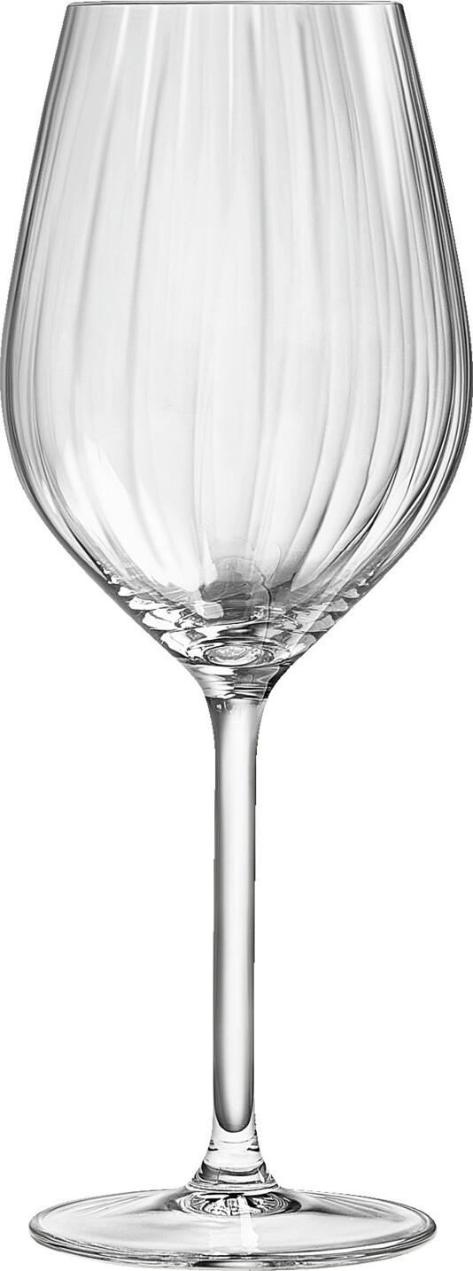 Set de 6 pahare pentru vin rosu Royal Leerdam Adora, 500 ml, sticla transparenta cu caneluri verticale, inaltime 23.1 cm, calitate profesionala HoReCa