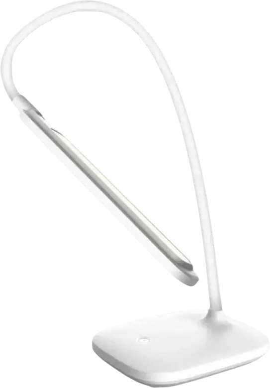 Platinet PDL6728 LED Desk Lamp, 18 LEDs, 4W, 200 Lm, 2400 mAh Battery, USB Power, Touch Control, Adjustable Brightness and Angle, White ABS Plastic