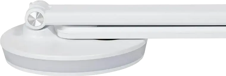 Platinet PDL400RGB LED Desk Lamp, 12W, 500 Lm, 2800-6000K Adjustable Color Temperature, RGB Lighting Ring, Integrated USB Port, White ABS Plastic
