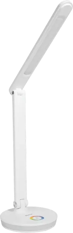 Platinet PDL400RGB LED Desk Lamp, 12W, 500 Lm, 2800-6000K Adjustable Color Temperature, RGB Lighting Ring, Integrated USB Port, White ABS Plastic