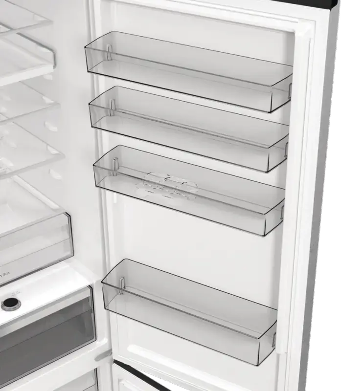 Frigider Hisense RB5P410SACC cu Congelator Jos, Volum Total 413L, Oțel Inoxidabil Gri, Clasa Energetică C, Control Smart ConnectLife, Tehnologie Inverter