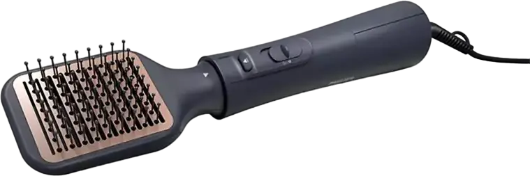 Philips BHA530/00 Perie Uscător de Păr, 1000W, Duze din Ceramică, Ionizare, 3 Trepte de Temperatură, 2 Moduri Flux Aer, Negru, Set de 6 Accesorii și Geantă