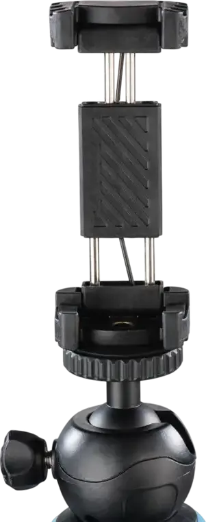 Hama Mini Flexpro 3-in-1 Selfie Stick Tripod and Holder for Smartphones GoPro and Cameras, Aluminum, Flexible Legs, Adjustable Ball Head, 27 cm, Black