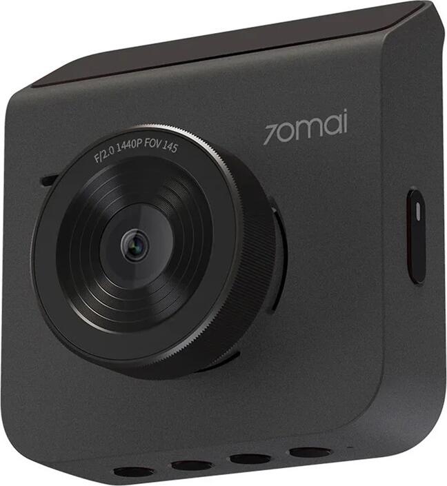 70mai A400 Dash Cam, 1440p QHD Resolution, 145° FOV, 2-inch IPS Display, G-Sensor, Night Vision, Wi-Fi, Parking Monitoring, Grey