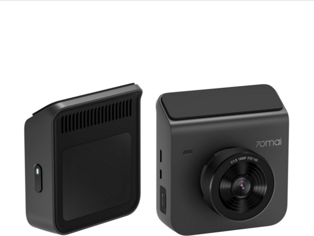 70mai A400 Dash Cam, 1440p QHD Resolution, 145° FOV, 2-inch IPS Display, G-Sensor, Night Vision, Wi-Fi, Parking Monitoring, Grey