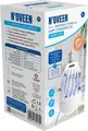 Bec LED Noveen IKN803 2-in-1 cu Lampa Insecticida, Soclu E27, 6W, LED UV, Grila Electrica de Alta Tensiune, Acoperire 40m2, Alb