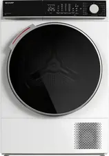Uscător de rufe Sharp KD-NHL8S9GWC-EE, 8kg, Alb