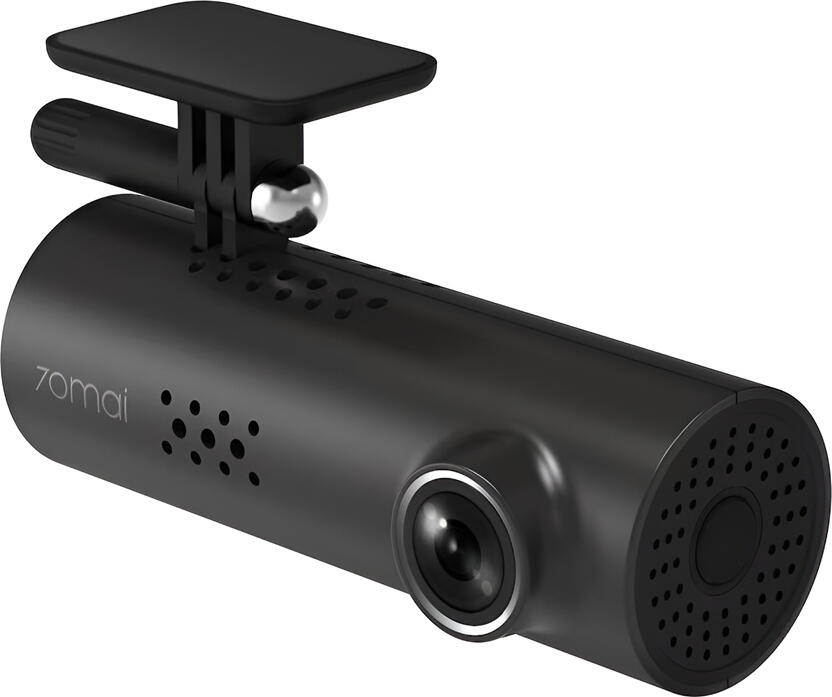 70Mai M200 Dash Cam, Full HD 1080P Resolution, 130 Degree Wide Angle, f/1.8 Aperture, G-Sensor, Loop Recording, Wi-Fi, Black