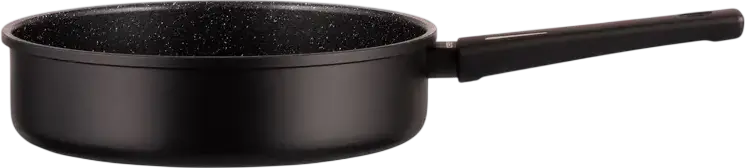 Глубокая сковорода Ardesto AR1926GMG Gemini Gourmet Andria 26 см, алюминий с антипригарным покрытием PFLUON, стеклянная крышка, для индукции, черная