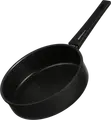 Глубокая сковорода Ardesto AR1926GMG Gemini Gourmet Andria 26 см, алюминий с антипригарным покрытием PFLUON, стеклянная крышка, для индукции, черная
