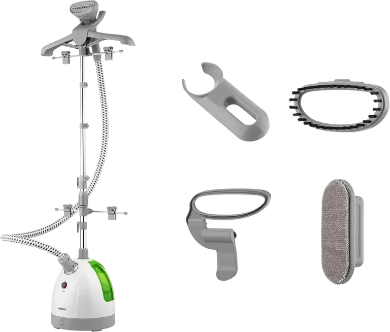 Aparat de calcat cu aburi stationar Ardesto IR-C8815-S, rezervor 1500ml, presiune 5 bar, flux aburi 30g/min, Alb, Set Doc-station