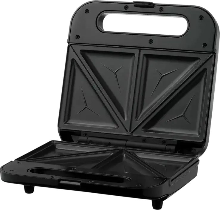 Сэндвичница Ardesto SM-H110BSN, 700-800 Вт, антипригарные пластины 23x13 см, на 4 порции, защита от перегрева, замок на ручке, черный
