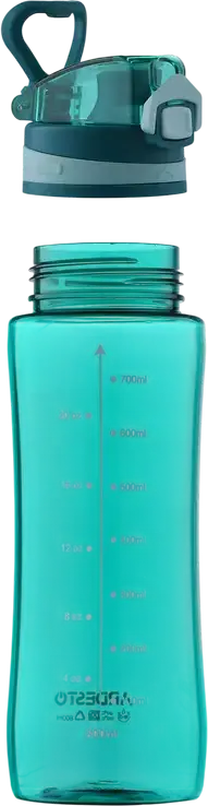 Sticla de apa Ardesto Flacon Purity AR2280PB, 800ml, Plastic Transparent fara BPA, Capac Flip-top cu Buton de Blocare si Bucla de Transport