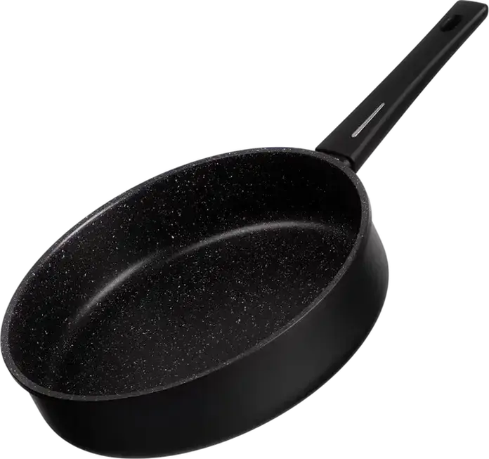 Ardesto AR1928GMG Gemini Gourmet Non-Stick Aluminum Frypan with Glass Lid, 28 cm, PFLUON Coating, Induction Compatible, Set of 2 Pieces