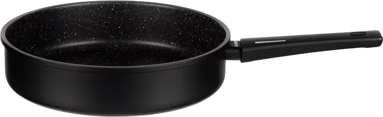 Ardesto AR1928GMG Gemini Gourmet Non-Stick Aluminum Frypan with Glass Lid, 28 cm, PFLUON Coating, Induction Compatible, Set of 2 Pieces