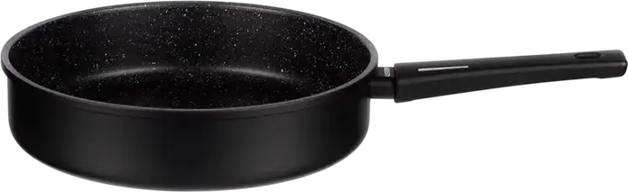 Ardesto AR1928GMG Gemini Gourmet Non-Stick Aluminum Frypan with Glass Lid, 28 cm, PFLUON Coating, Induction Compatible, Set of 2 Pieces