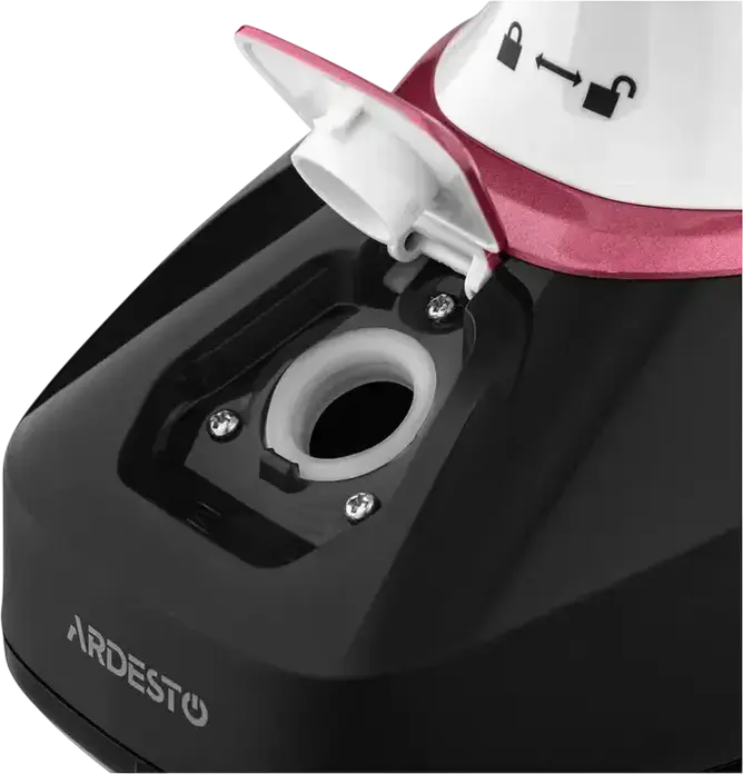 Ardesto SI-S1400 Handheld Garment Steamer, 1400W, 22g/min Steam Flow, Auto-off, Easy Fill Water Tank, White/Black/Pink, Set of 2 Nozzles