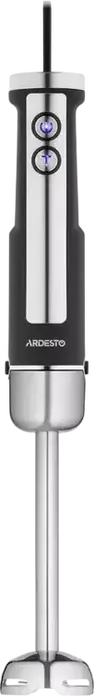 Set Blender Vertical Ardesto HBG-1000BCHP 5 piese, 1000W, Inox, 5 Viteze, Mod Turbo, Bol Toator 0.5L, Negru/Argintiu