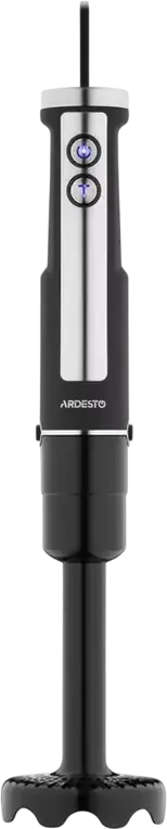 Set Blender Vertical Ardesto HBG-1000BCHP 5 piese, 1000W, Inox, 5 Viteze, Mod Turbo, Bol Toator 0.5L, Negru/Argintiu