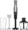 Set Blender Vertical Ardesto HBG-1000BCHP 5 piese, 1000W, Inox, 5 Viteze, Mod Turbo, Bol Toator 0.5L, Negru/Argintiu