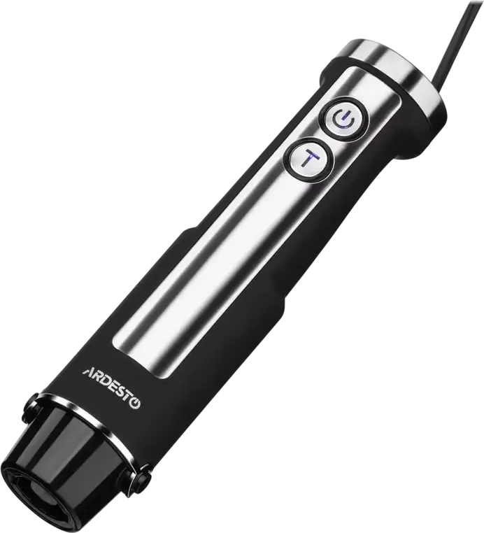 Set Blender Vertical Ardesto HBG-1000BCHP 5 piese, 1000W, Inox, 5 Viteze, Mod Turbo, Bol Toator 0.5L, Negru/Argintiu