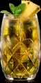 RCR Alkemist Hi Ball Longdrink Crystal Glasses, 510ml, Faceted Diamond Design, Transparent, Set of 6