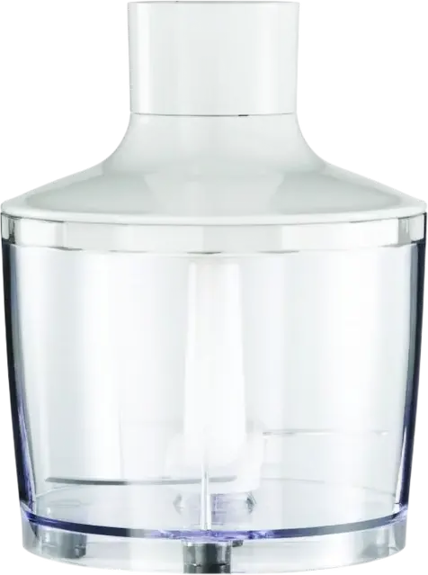 Zelmer ZHB4563S Pulsar Deluxe Hand Blender Set of 5, 800W, Stainless Steel Blades, White, with Chopper, Whisk, Beater and 0.8L Beaker