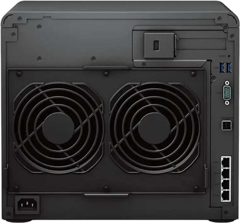 Synology DS2422+ Network Attached Storage (NAS) Disk Station, AMD Ryzen V1500B 4-Core 2.2 GHz, 4 GB DDR4, 12-Bay Hot Swappable, 4x 1GbE LAN, Black