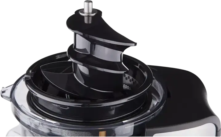 Sorcator de fructe si legume Ardesto JEG-1330SL Slow Juicer, 200W, Inox, Capacitate 0.6L, Argintiu, cu Set de 2 Recipiente si Periuta de Curatare