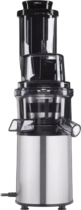 Sorcator de fructe si legume Ardesto JEG-1330SL Slow Juicer, 200W, Inox, Capacitate 0.6L, Argintiu, cu Set de 2 Recipiente si Periuta de Curatare