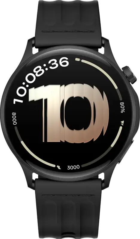 Smartwatch OnePlus Watch Lite, Ecran AMOLED 1.46", Carcasă Oțel 45mm, Memorie 4GB, Rezistență Apă IP68, GPS, Puls, SpO2, Compatibil Android și iOS