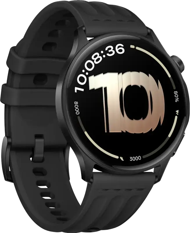 Smartwatch OnePlus Watch Lite, Ecran AMOLED 1.46", Carcasă Oțel 45mm, Memorie 4GB, Rezistență Apă IP68, GPS, Puls, SpO2, Compatibil Android și iOS