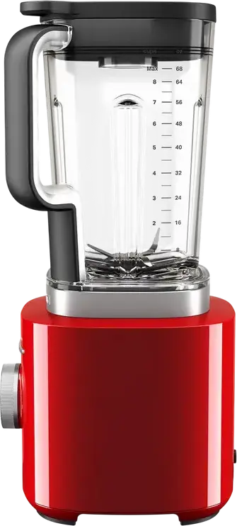 Стационарный блендер KitchenAid 5KSB2073EER, 1200 Вт, стеклянная чаша 2 л, ножи из нержавеющей стали, 10 скоростей, режимы смузи и колки льда, красный