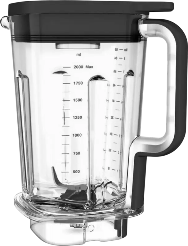 Стационарный блендер KitchenAid 5KSB2073EBM, 1200 Вт, стеклянная чаша 2 л, 10 скоростей, лезвия из нержавеющей стали, черный, с цитрусовым прессом и теркой
