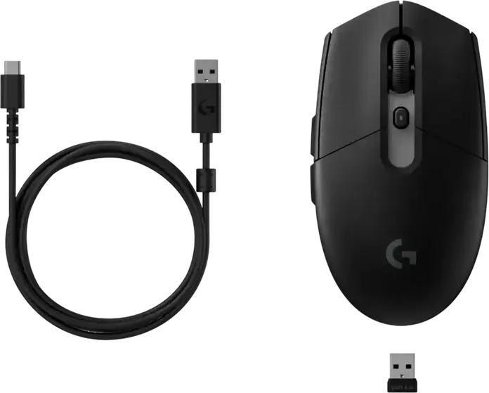 Беспроводная игровая мышь Logitech G305 X Superlight MR0124, оптический сенсор 44000 DPI, частота опроса 1000 Гц, 6 кнопок, RGB, USB-C, Цвет: черный, 59 г