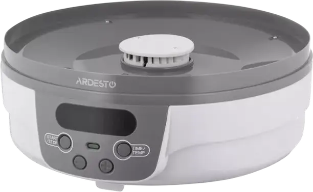 Ardesto FDB-5321T Food Dehydrator, 5 Trays, 250W, 40-70°C Temperature Control, 1-48h Timer, LED Display, White Plastic Case