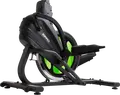 Zipro Climber Vertical Elliptical Trainer, Black with Green Accents, Digital Console, Water Bottle Holder and Transport Wheels