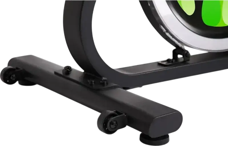 Zipro Climber Vertical Elliptical Trainer, Black with Green Accents, Digital Console, Water Bottle Holder and Transport Wheels