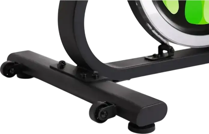 Zipro Climber Vertical Elliptical Trainer, Black with Green Accents, Digital Console, Water Bottle Holder and Transport Wheels