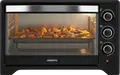 Cuptor Electric Ardesto MO-T33B, Negru, Grill și Convecție, 100-250°C, Butoane Rotative, Timer, Iluminare Interioară, cu Tavă de Coapte, Grătar și Spit