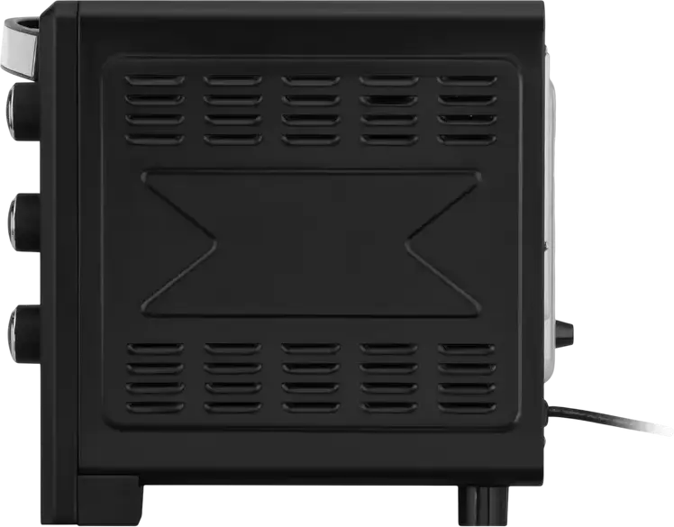 Cuptor Electric Ardesto MO-T33B, Negru, Grill și Convecție, 100-250°C, Butoane Rotative, Timer, Iluminare Interioară, cu Tavă de Coapte, Grătar și Spit