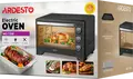 Cuptor Electric Ardesto MO-T33B, Negru, Grill și Convecție, 100-250°C, Butoane Rotative, Timer, Iluminare Interioară, cu Tavă de Coapte, Grătar și Spit