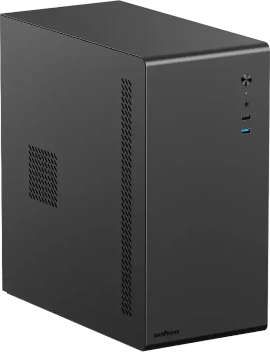 Офисный ПК Ultra Navigator PC11967, Intel Core i3-10105, 16ГБ RAM, SSD 250ГБ, Корпус Mid Tower Sohoo 6519BK, Черный