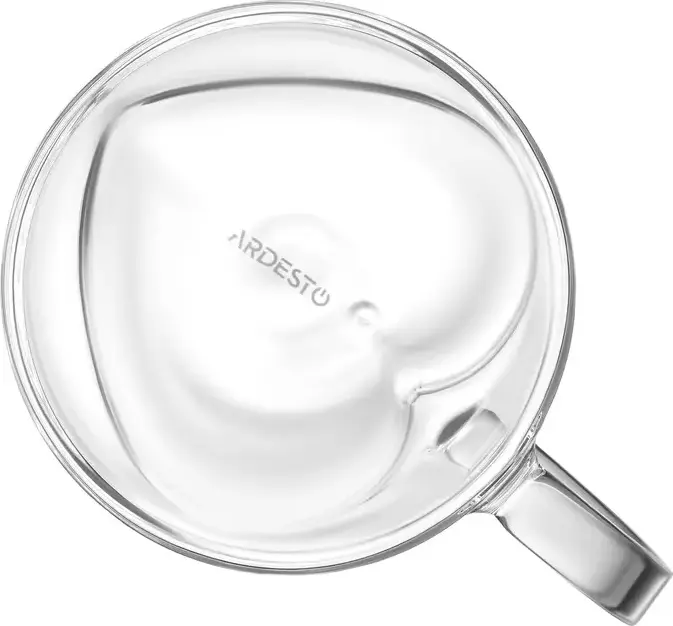 Набор из 2 стаканов с двойными стенками Ardesto AR2625BHL с ручками, стекло, 250мл
