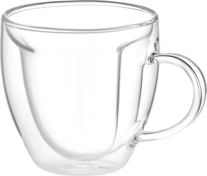 Набор из 2 стаканов с двойными стенками Ardesto AR2625BHL с ручками, стекло, 250мл