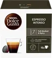 Nescafe Dolce Gusto Espresso Intenso Coffee Capsules, 100% Responsibly Sourced, Compatible with Dolce Gusto Machines, Set of 16 Capsules
