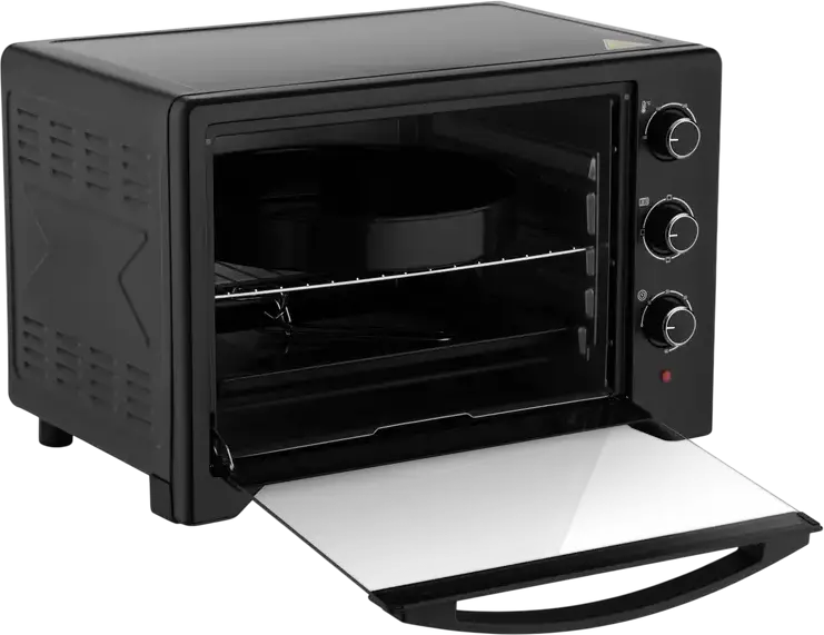 Ardesto MO-T45B Electric Oven, 45L Capacity, Convection and Grill, 100-250°C, Black, with 5 Accessories