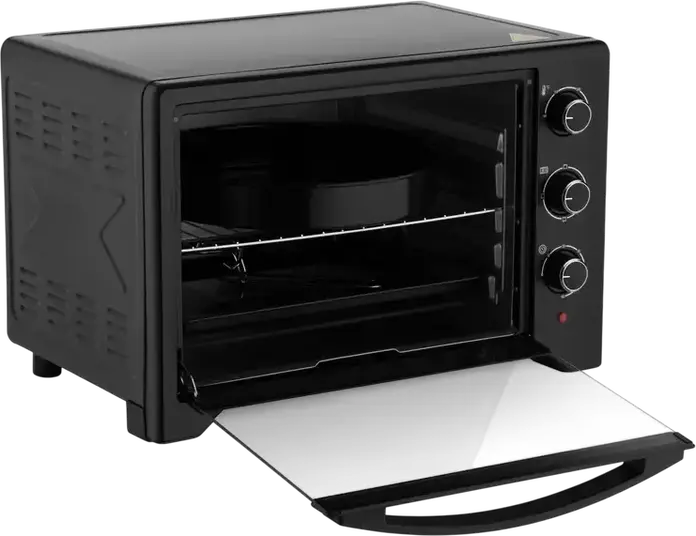 Ardesto MO-T45B Electric Oven, 45L Capacity, Convection and Grill, 100-250°C, Black, with 5 Accessories